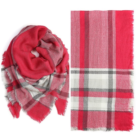Accessories - Tartan Scarf in Fuchsia